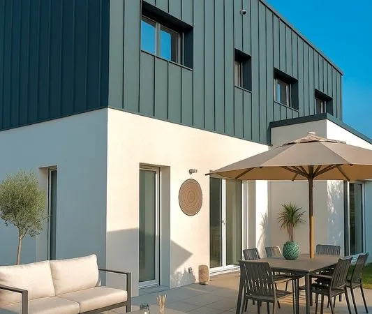 Maison neuve à haute performance énergétique 