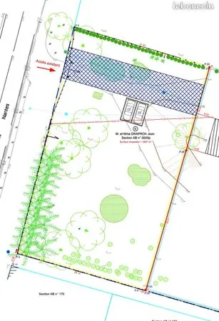 Terrain 1597 m² 