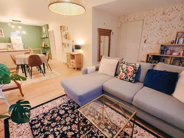 Loue Appartement meublé 64m², La Madeleine - 1 chambre 