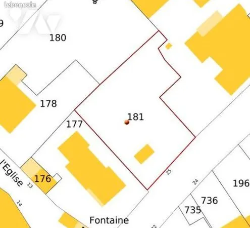 Terrain 830 m² 
