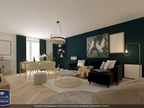 Appartement 3 pièces 63 m² 