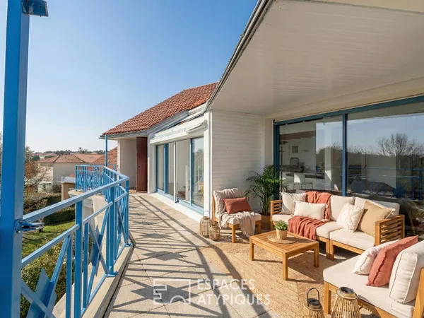 Appartement esprit loft en duplex avec vue sur le golf 