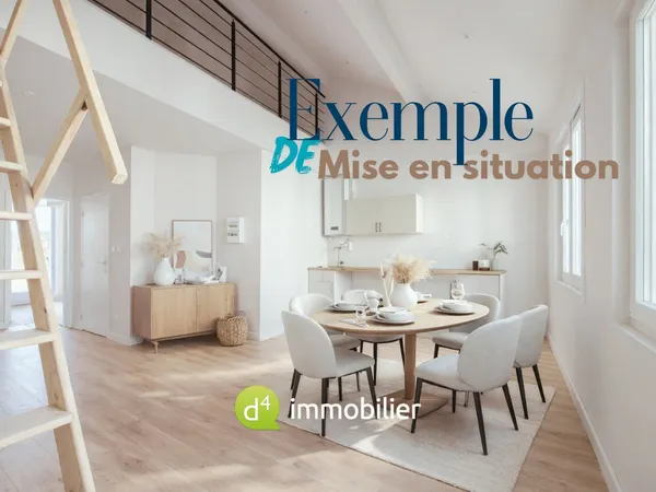 Belsunce T2/3 rénové de 54,94 m2 Loi Carrez avec mezzanine 