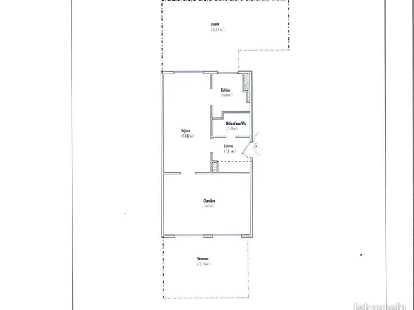 Appartement 2 pièces 43 m² 