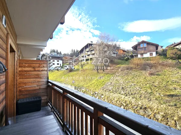 Combloux, studio avec balcon + parking, Résidence 4* 