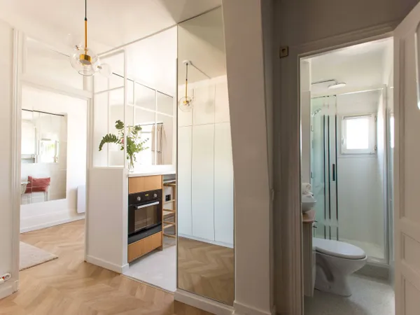 Loue appartement meublé, tout équipé, 23m² - Bail Mobilité - Jules Joffrin / Montmartre 