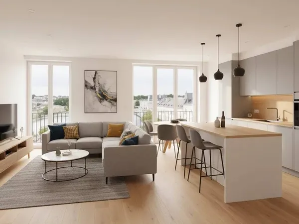 Appartement 3 pièces 64 m² 
