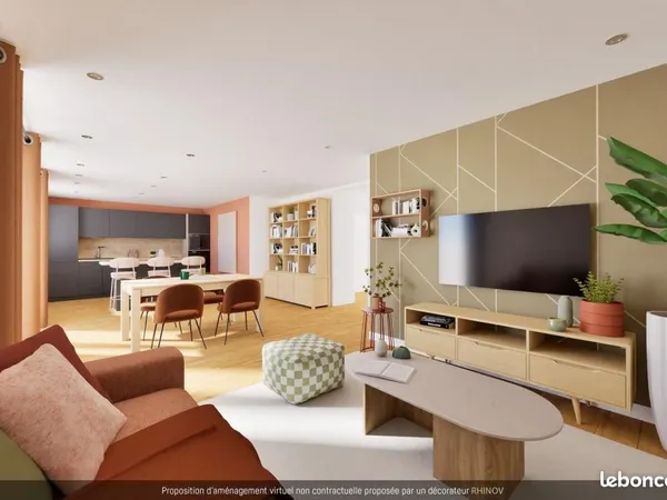 Appartement 3 pièces 69 m² 