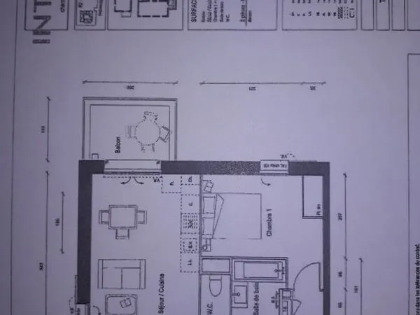 Appartement 2 pièces 41 m² 