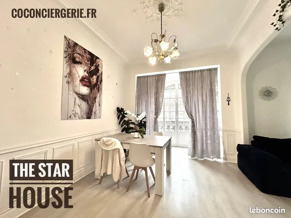 ✨ 4P charmant et luxe 113 m² — centre Nice avec 2 salles de bain 