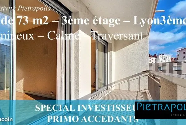 Appartement 3 pièces 65 m² 