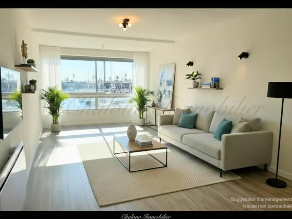 DEPT 34 - CAP D'AGDE. APP T2 CABINE 50 M2. CENTRE PORT PRE 