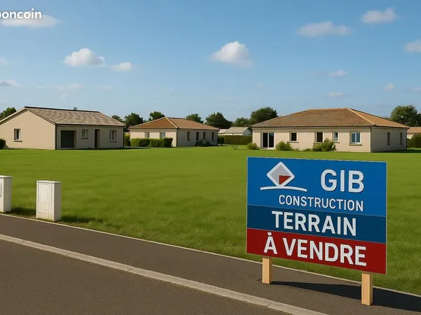 Terrain 850 m² Balizac 