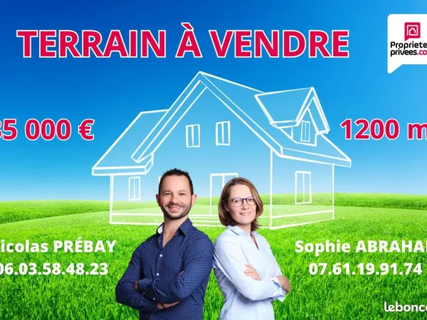 Terrain 1 200 m² Crottes En Pithiverais 