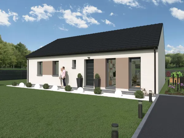 Terrain + maison 100 m² 