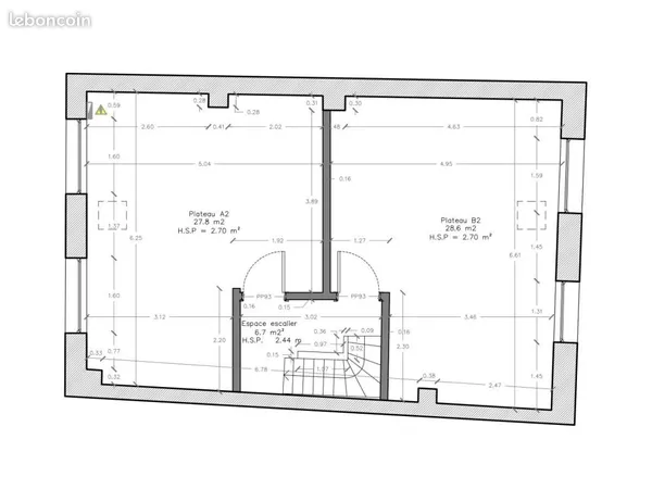 Appartement 3 pièces 27 m² 