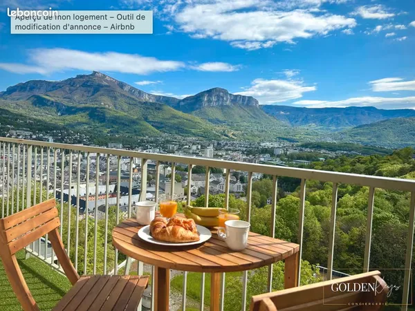 Studio meublé 32 m² + balcon 7 m² - Dernier étage - Charges incluses 