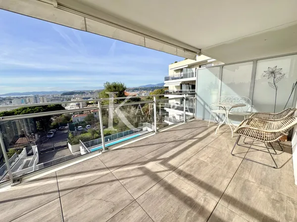 LOCATION MEUBLÉE 6 MOIS - NICE OUEST - 3P 58M² AVEC TERRASSES ET GARAGE 