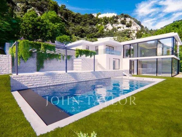 TURBIE PROXIMITE MONACO- VILLA 5 CHAMBRES - VUE MER - PISCINE 