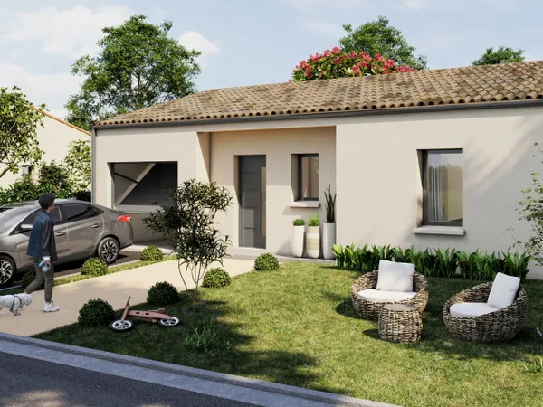 Terrain + maison 74 m² 
