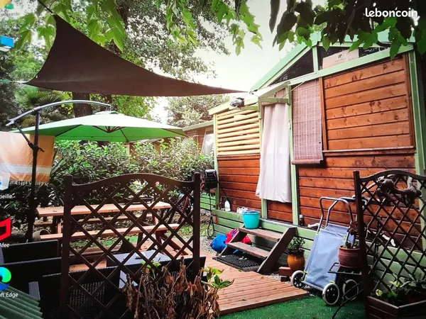 Chalet clé en main à 250 m de la plage - Camping ouvert à l'année - Corse 