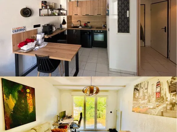 Appartement T2 meublé + parking 