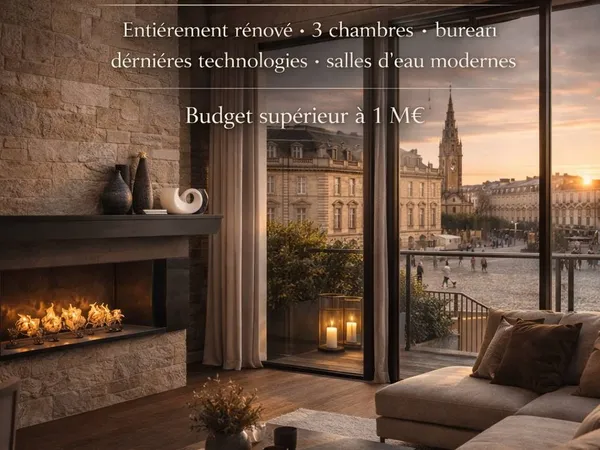 MAGNIFIQUE APPARTEMENT DE 180m² AU COEUR DE SAINT PIERRE À BORDEAUX 