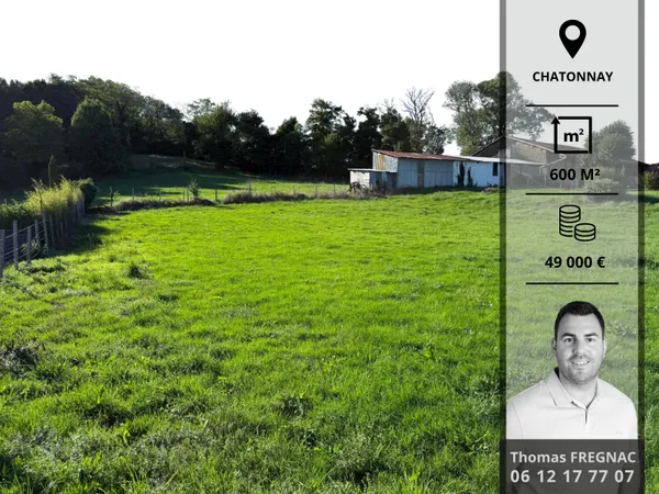 Terrain 600 m² 