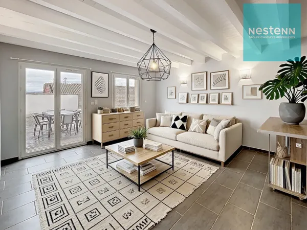 Maison à vendre à Montbrison - 4 pièces, 2 chambres, jardin plein Sud et 2 stationnements 