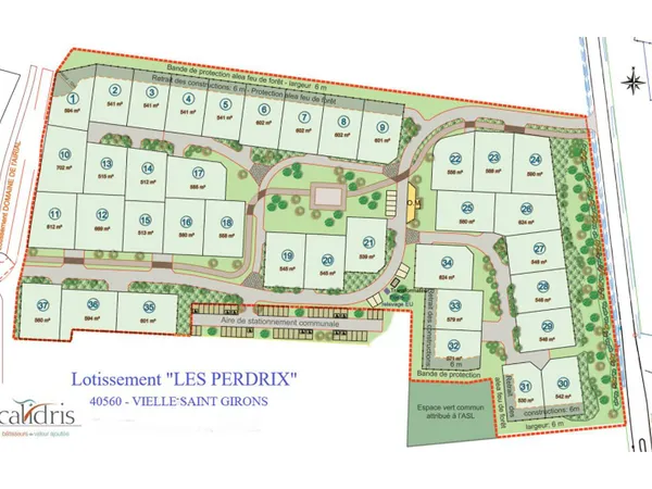 Terrain 669 m² 