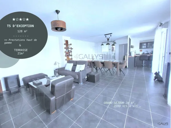 Appartement 5 pièces 128 m² 