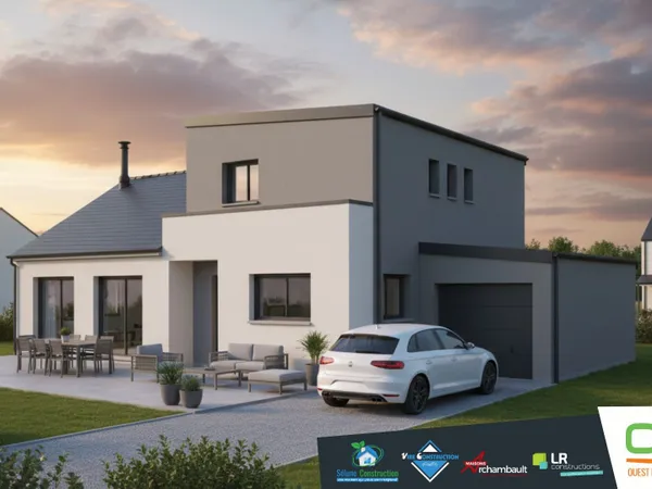 Terrain + maison 133 m² 
