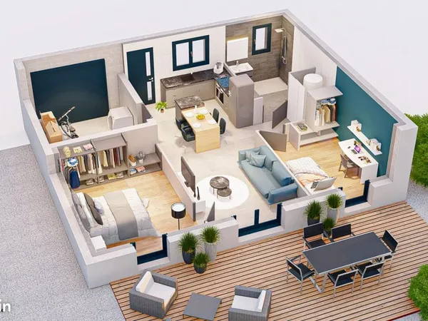 Maison 4 pièces 52 m² 