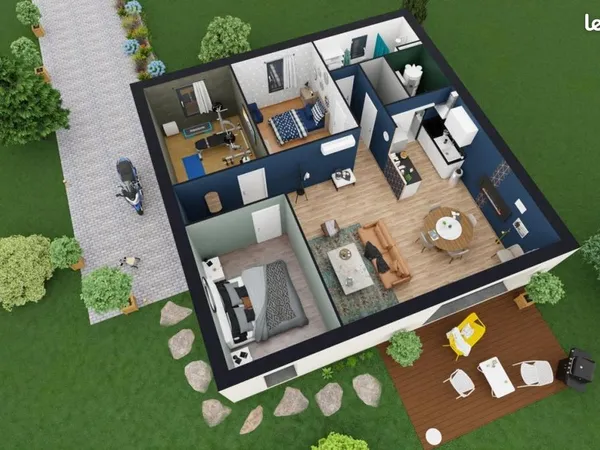 Maison 4 pièces 80 m² 