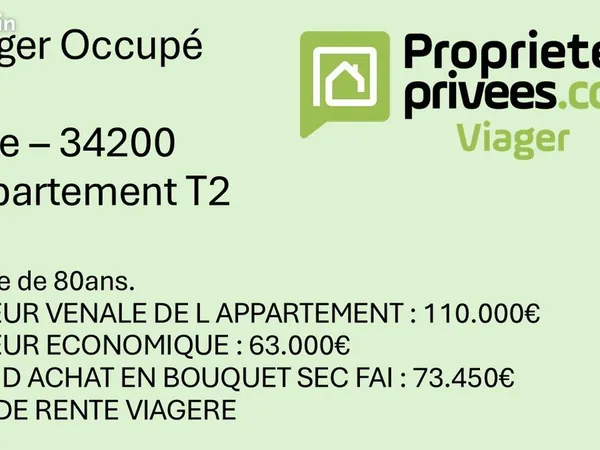 Appartement en Viager 2 pièces 25 m² 