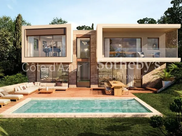 Villa contemporaine à vendre à Mougins, domaine exclusif proche 