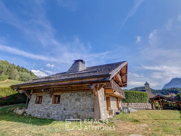 Chalet de caractère avec piscine 