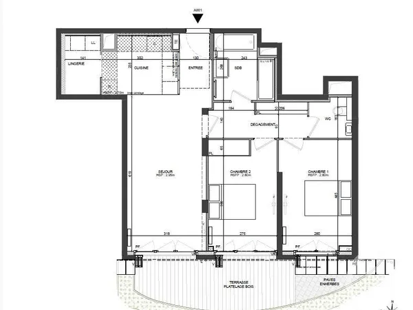 Appartement 3 pièces 72 m² 