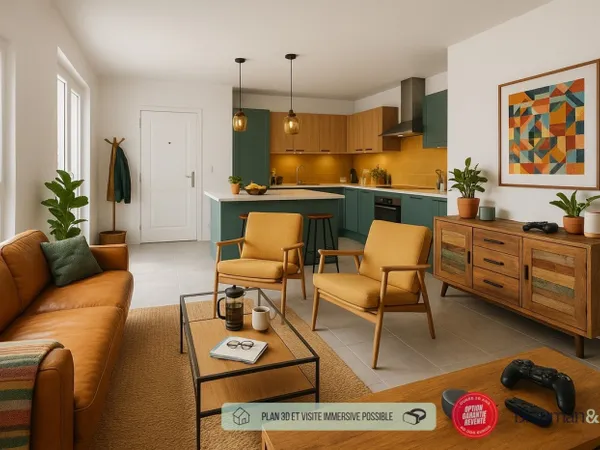 4 PIÈCES de 83m² + PKG(s) 