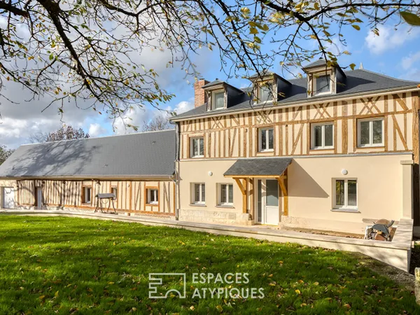 Maison normande rénovée dans un parc de 2 hectares 