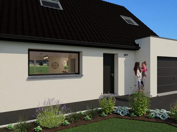 Terrain + maison 108 m² 