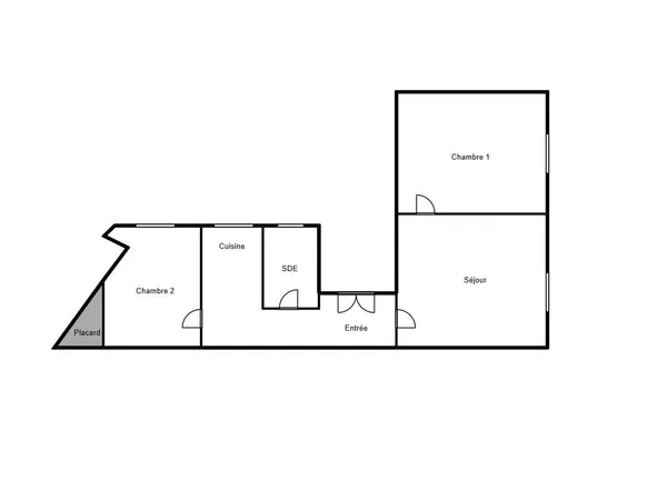Appartement 3 pièces 45 m² 