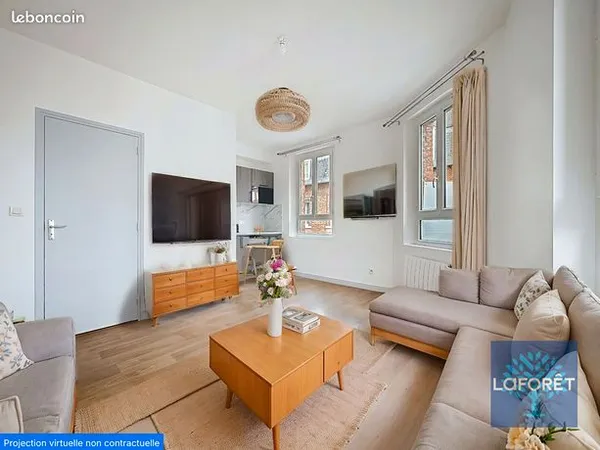 Appartement 2 pièces 29 m² 