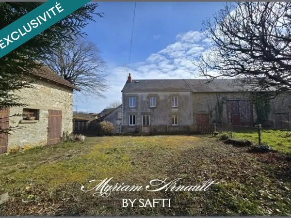 Ancien corps de ferme avec dépendances sur terrain de 2817 m². 