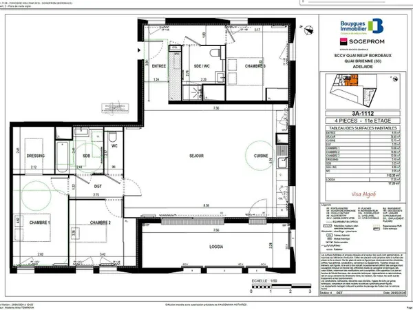 Appartement 4 pièces 112 m² 