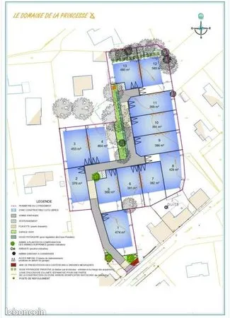 Terrain 386 m² 