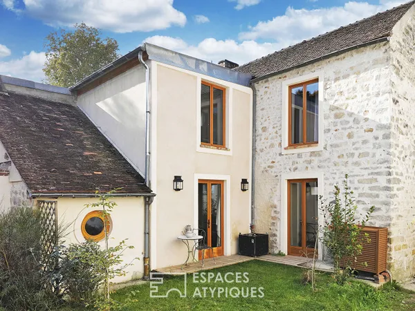 Maison en pierre de caractère au centre de Bourron-Marlotte 
