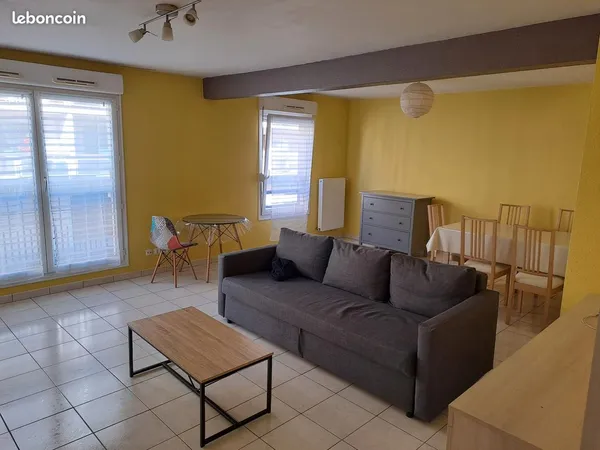 Appartement meublé F3 Metz Sablon 80m² 
