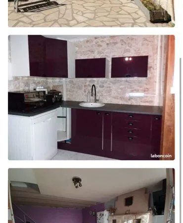 Maison F3 meuble 