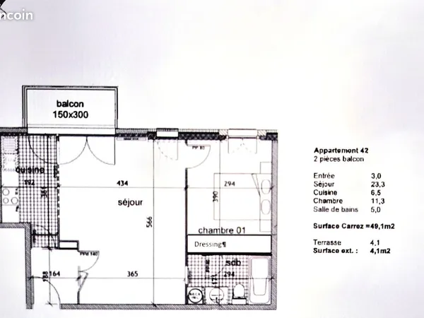 T2 - 49 m² - entièrement équipé et meublé - Sartrouville Centre 6 minutes à pied de la gare 
